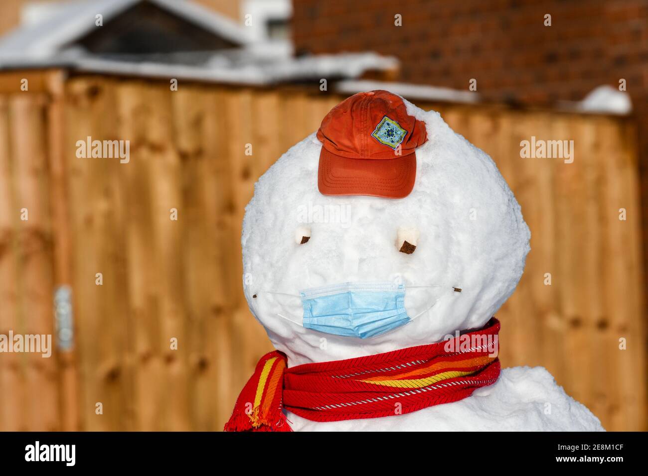 Modèle de masque: Bonhomme de neige | Bricolages en papier