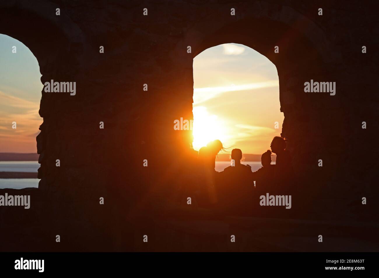 La vie quotidienne en ruine Brahehus. Brahehus est un ancien château, aujourd'hui ruine, à l'Europe de la route 4, à trois kilomètres au nord de Gränna. La ruine est situé à Gränna à Jönköping, Suède municipalité. Banque D'Images