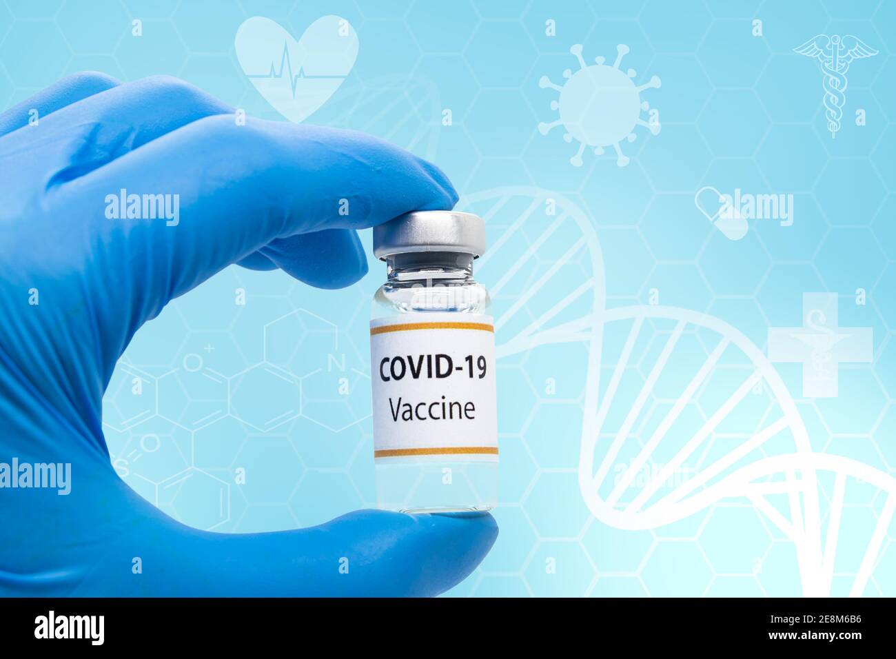 Vaccin pour la prévention, l'immunisation et le traitement de l'infection par le virus corona (nouvelle coronavirus 2019,COVID-19,nCoV 2019 SRAS-COV-2). Médecine Banque D'Images