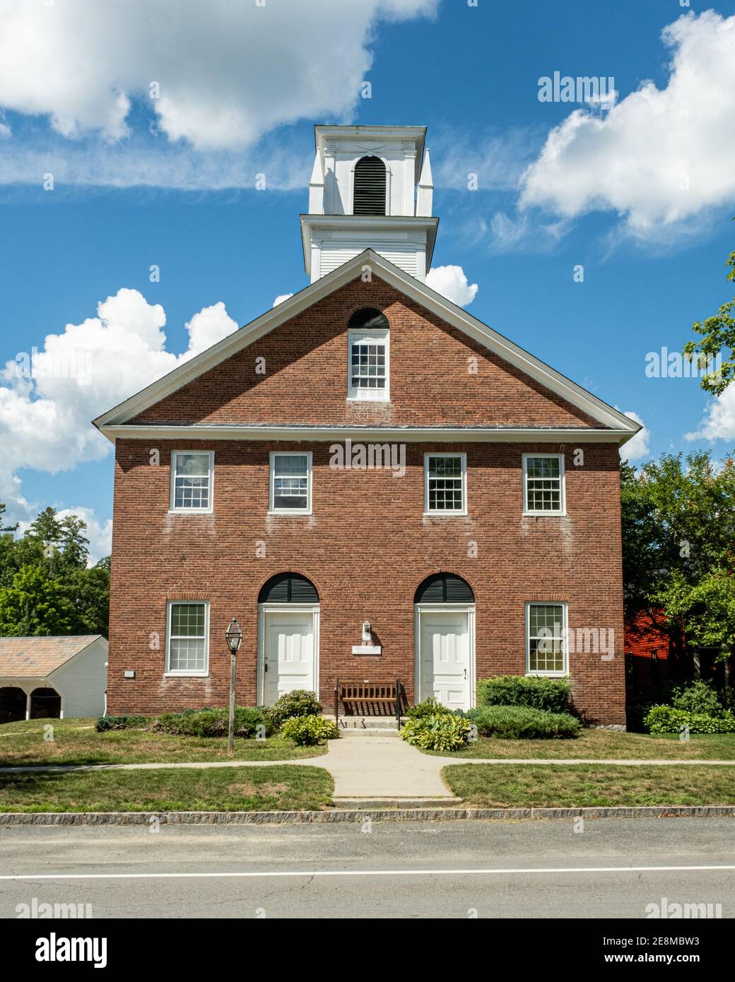 La première église congrégationale et la maison de réunion Hancock à Hancock, New Hampshire Banque D'Images