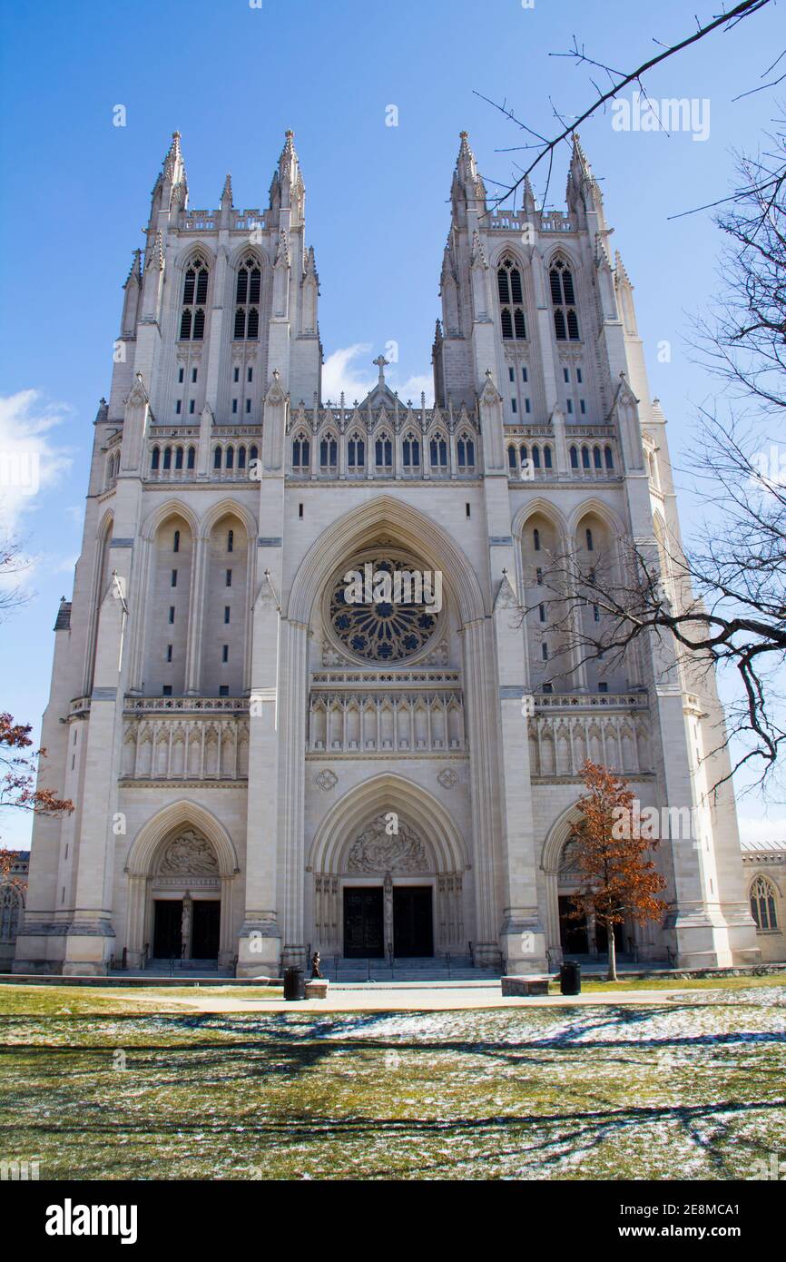 Détails de la cathédrale nationale de Washington, DC, États-Unis Banque D'Images