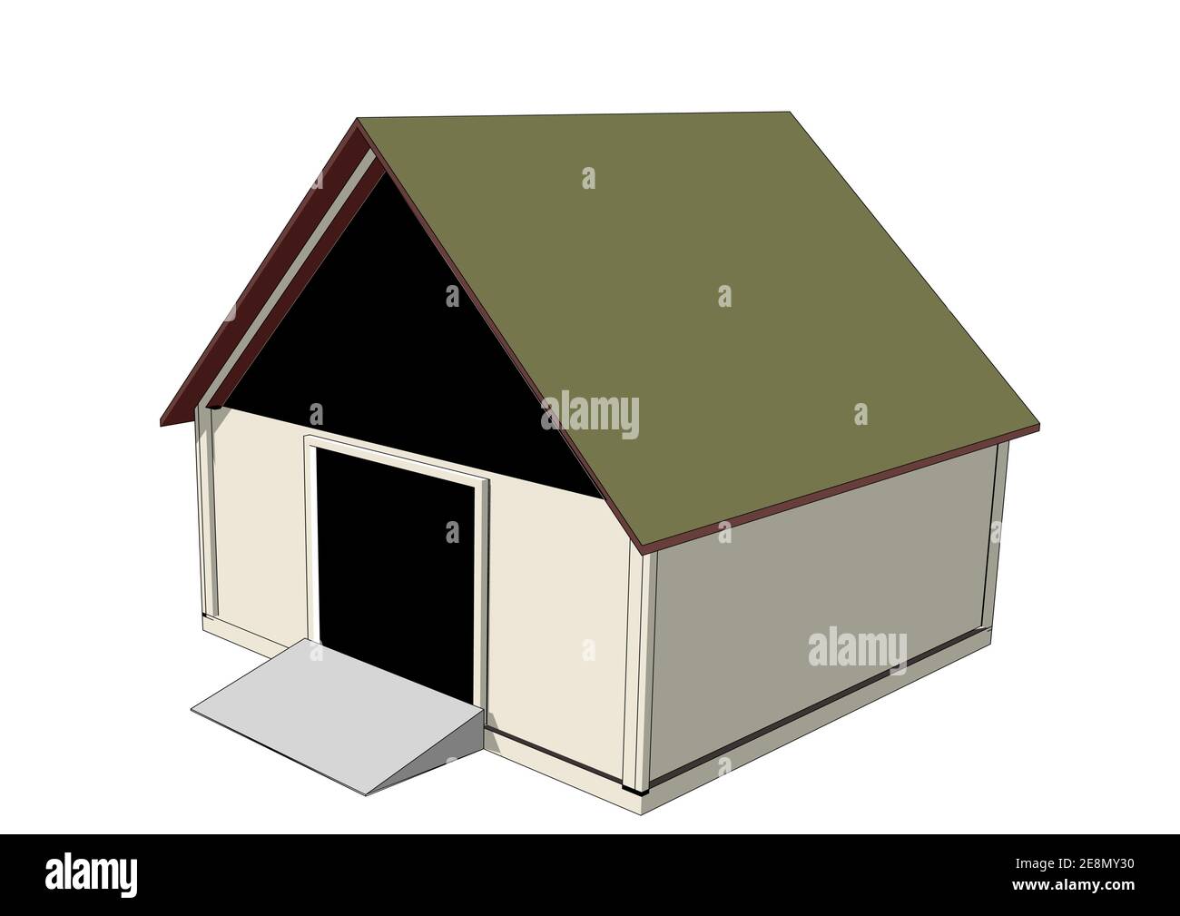 illustration vectorielle de garage isolée sur fond blanc Illustration de Vecteur