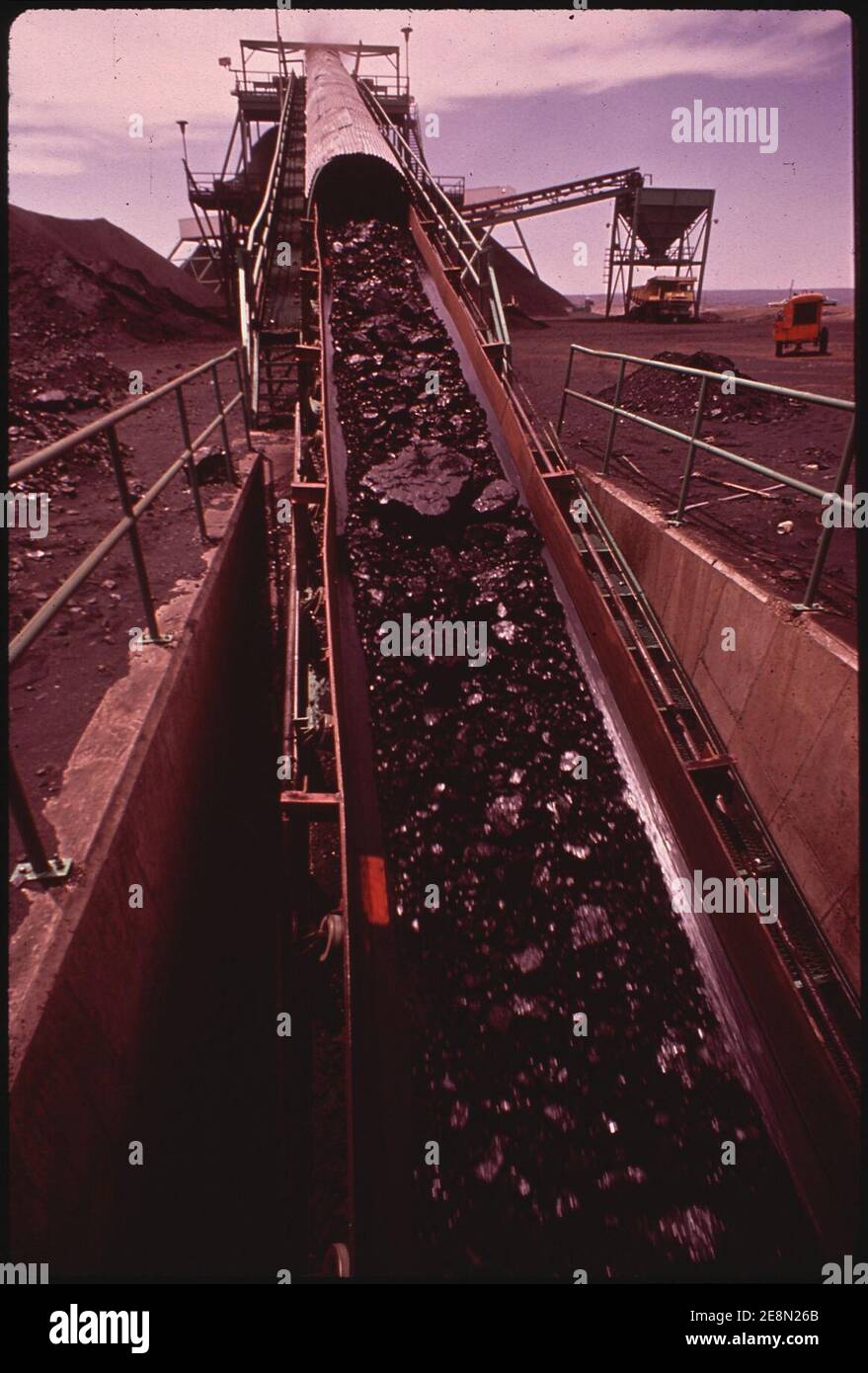 L'exploitation minière de Black Mesa Tableland a donné lieu à la question de savoir si le Run-off est destructeur des champs de Hopi (4266478994). Banque D'Images