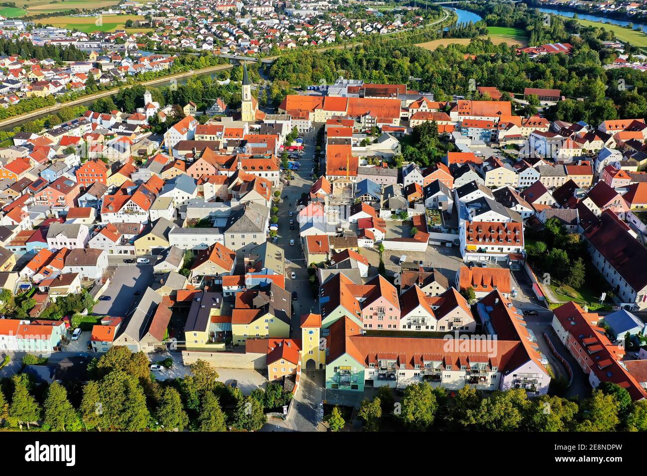 Kelheim est UNE ville de Bavière avec de nombreux sites historiques Banque D'Images