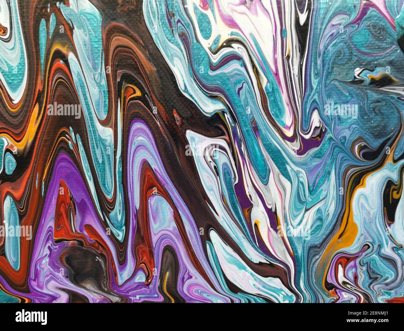 Fliud Art abstrait tendance fond coloré, papier peint mode. Encre à base d'alcool. Résine époxy.effet marbleisé.peinture acrylique liquide. Banque D'Images