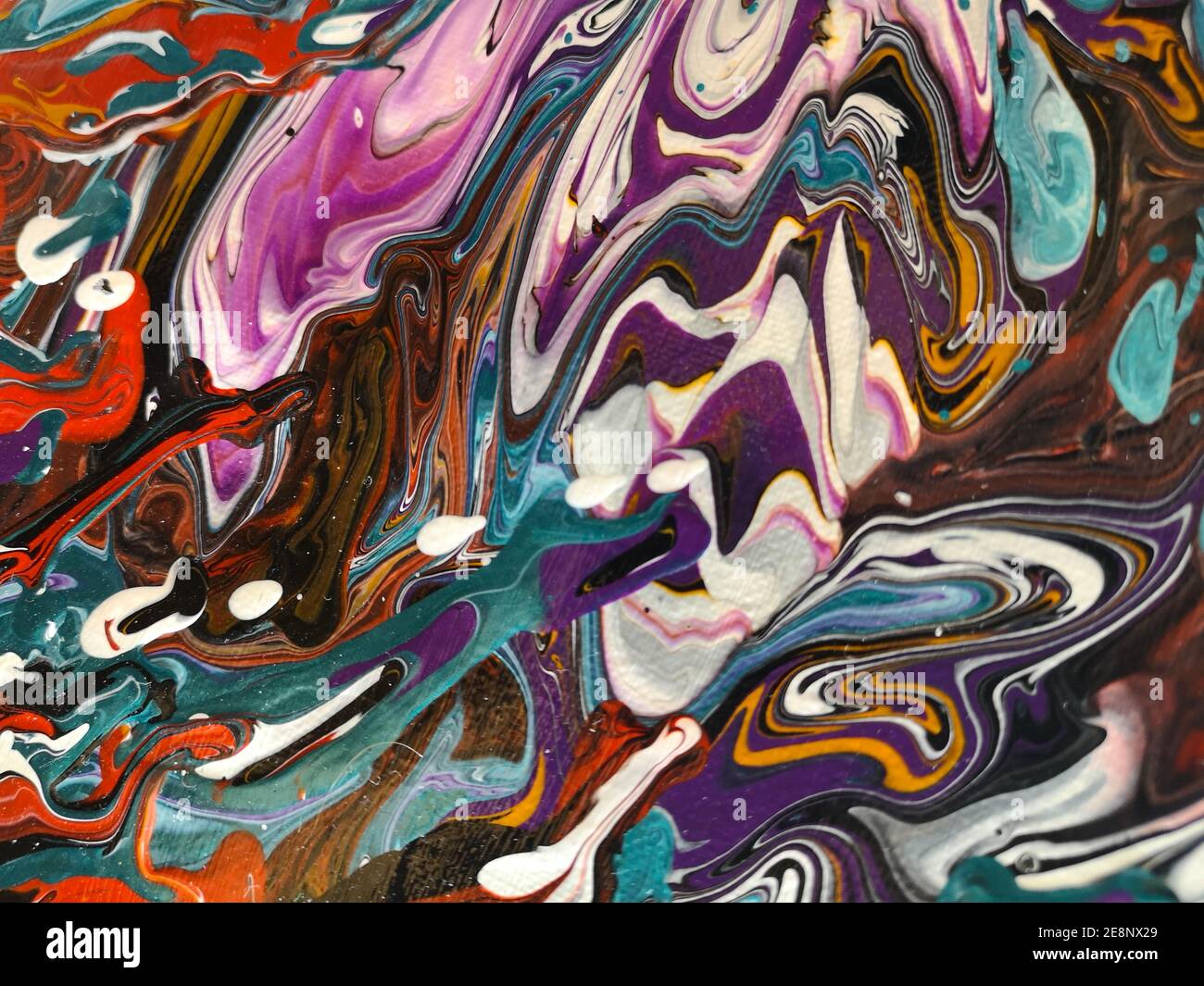Fliud Art abstrait tendance fond coloré, papier peint mode. Encre à base d'alcool. Résine époxy.effet marbleisé.peinture acrylique liquide. Banque D'Images