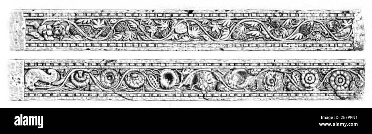 Mora dojamb dessins Mathura, 1er siècle ce. Banque D'Images