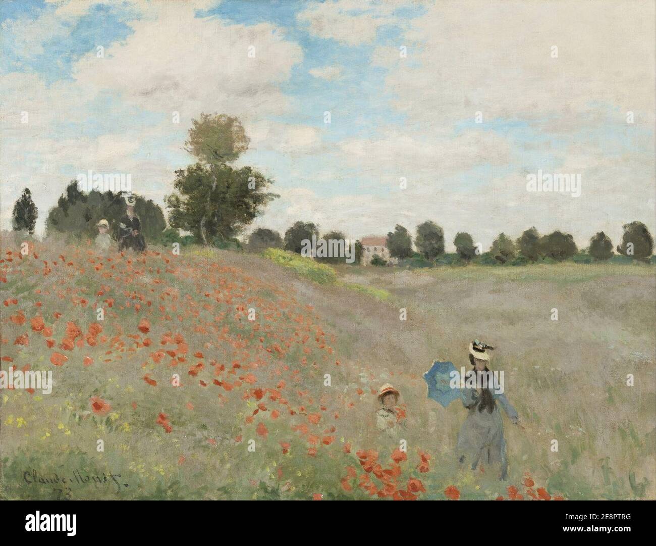 Claude Monet - champ de coquelicots Banque D'Images
