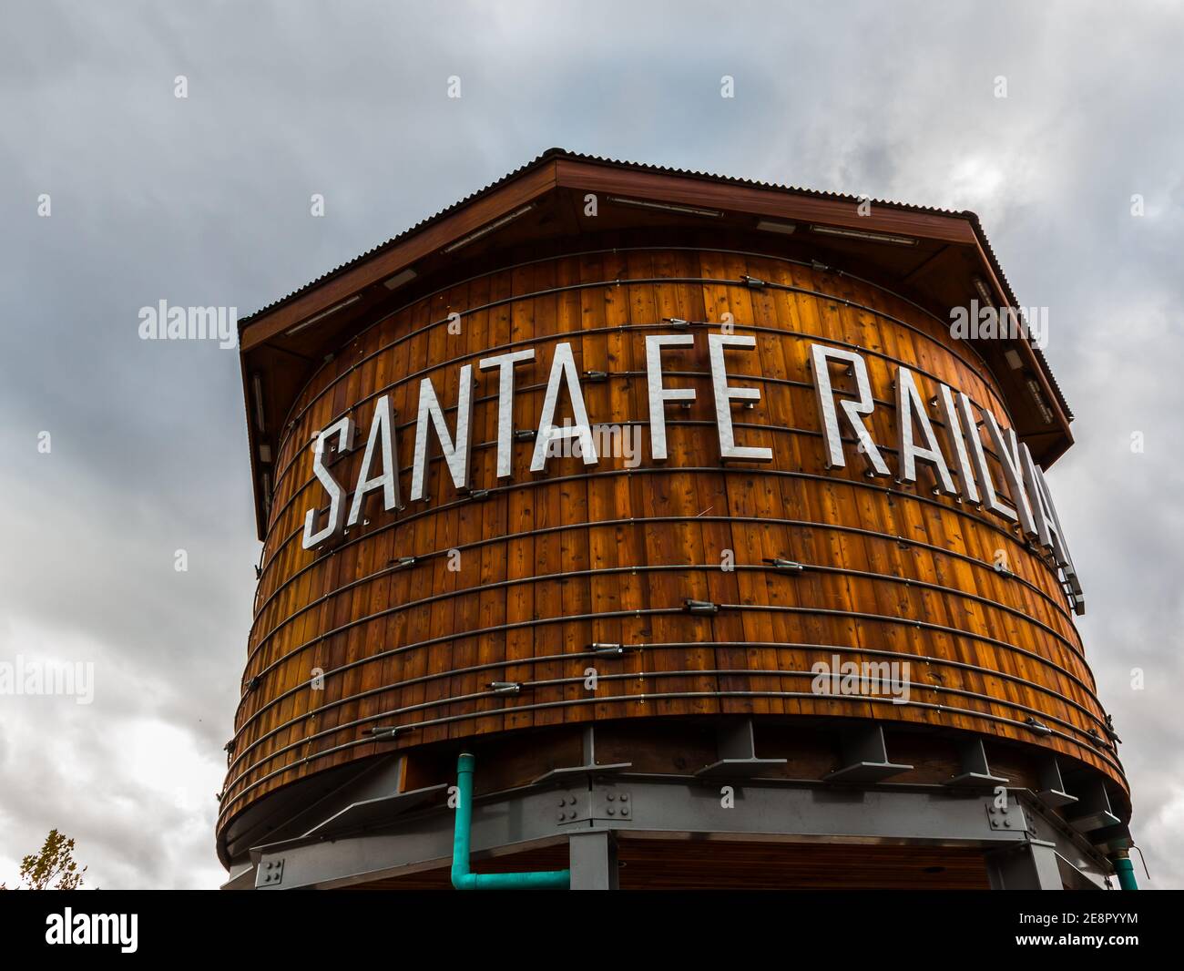 Santa Fe Railyard and Water Tower, Santa Fe, Nouveau-Mexique, États-Unis Banque D'Images
