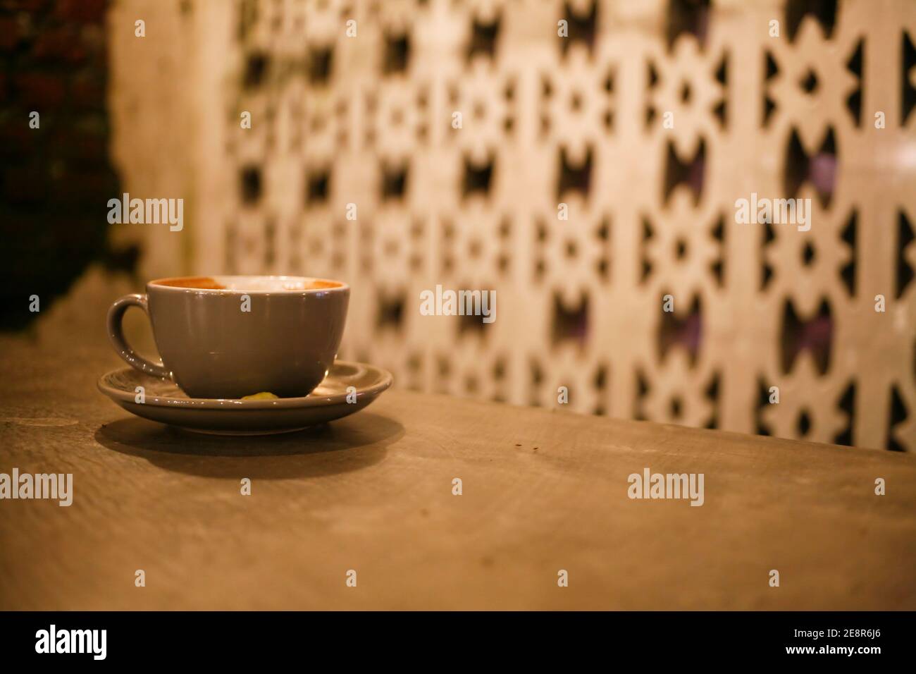 tasse de cappuccino au café Banque D'Images