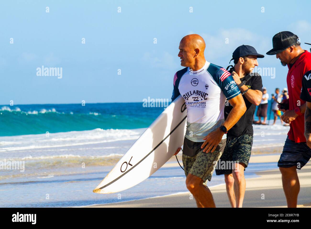 Kelly Slater Pipeline 2019 Banque D'Images