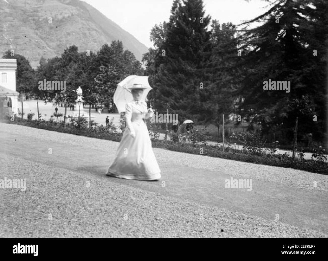 Mme Berger, Luchon, 25 juillet 1899, TRU C 5 - Fonds Trutat. Banque D'Images