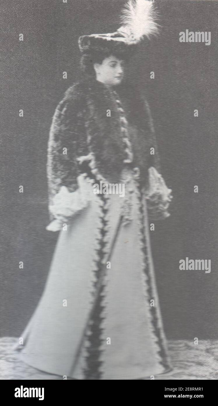 Veste en fourrure mole, 1910. Banque D'Images