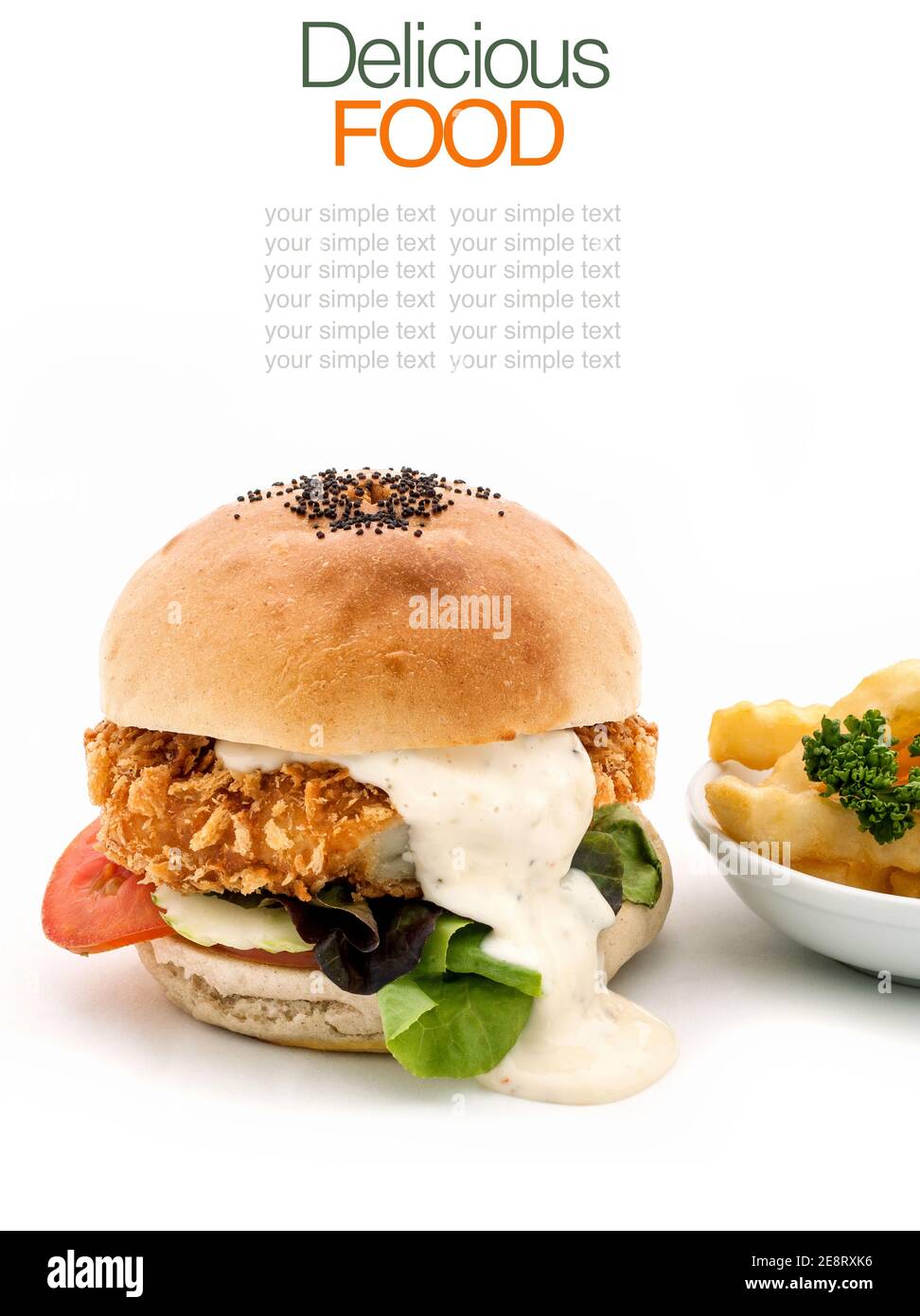 L'ultime des fish burger. Banque D'Images
