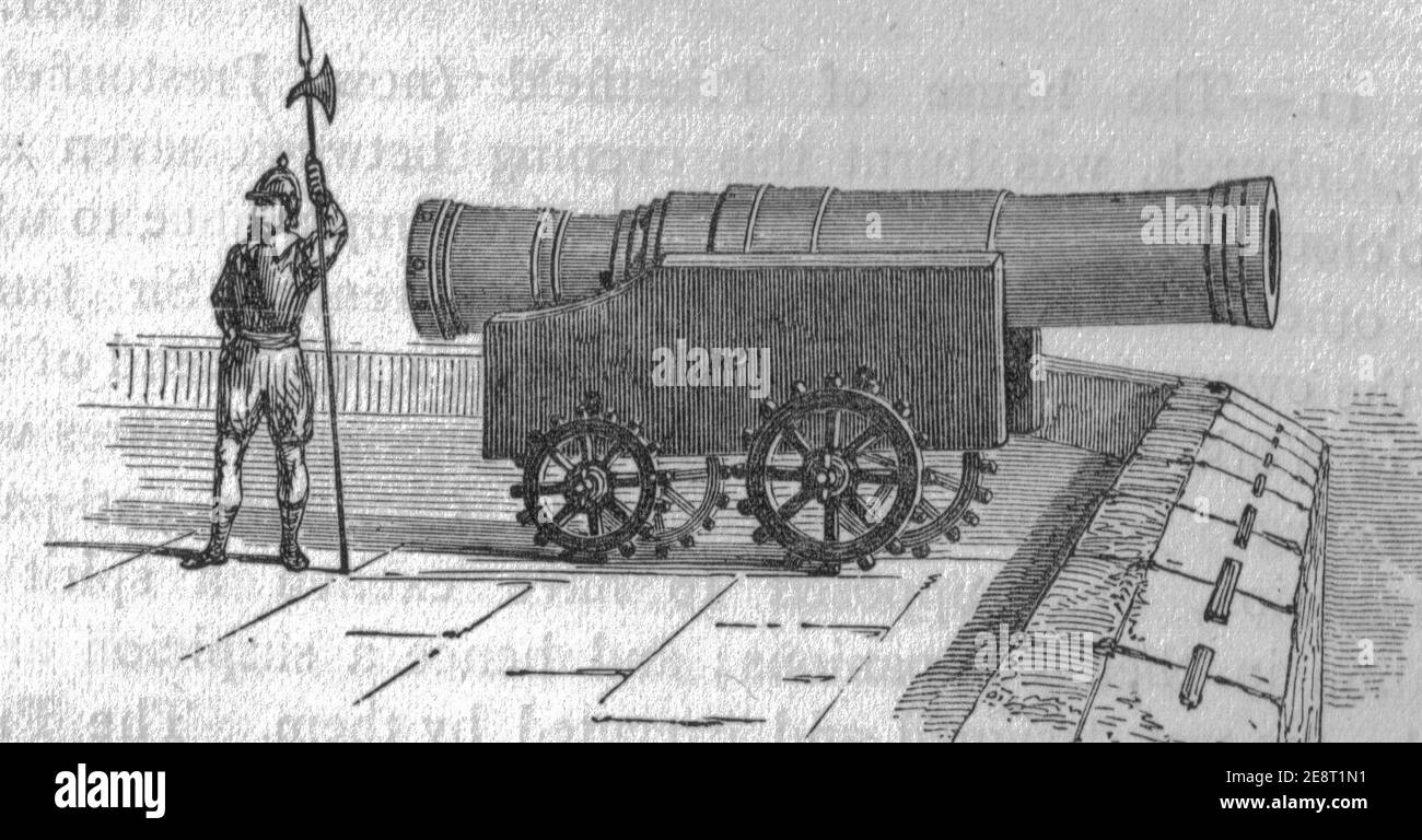 Mons Meg 1885. Banque D'Images