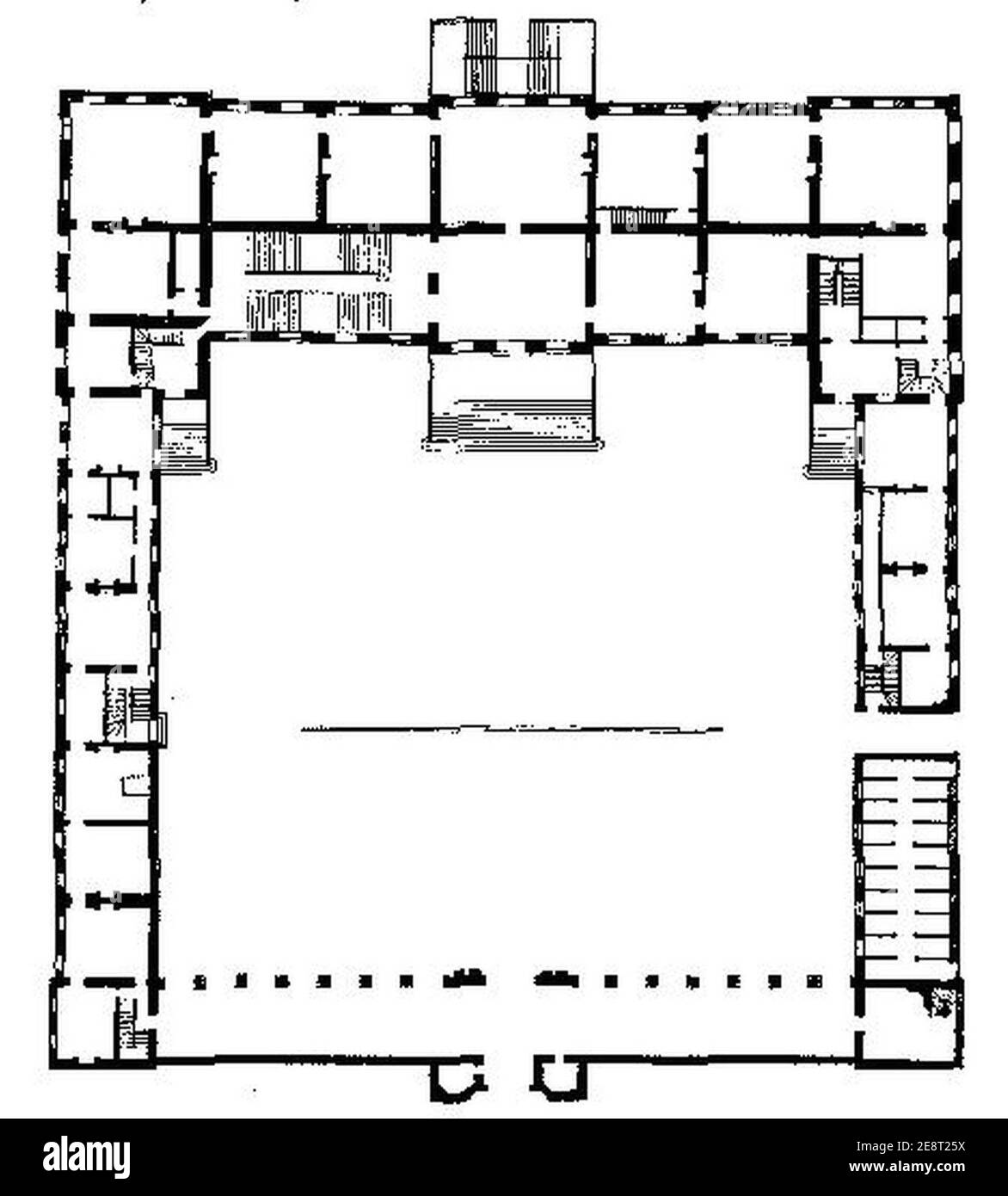 Maison Montagu - plan de Vitruvius Britannicus. Banque D'Images