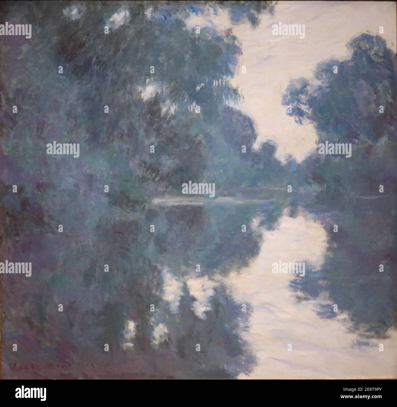 Claude monet matin sur la seine Banque de photographies et d’images à ...