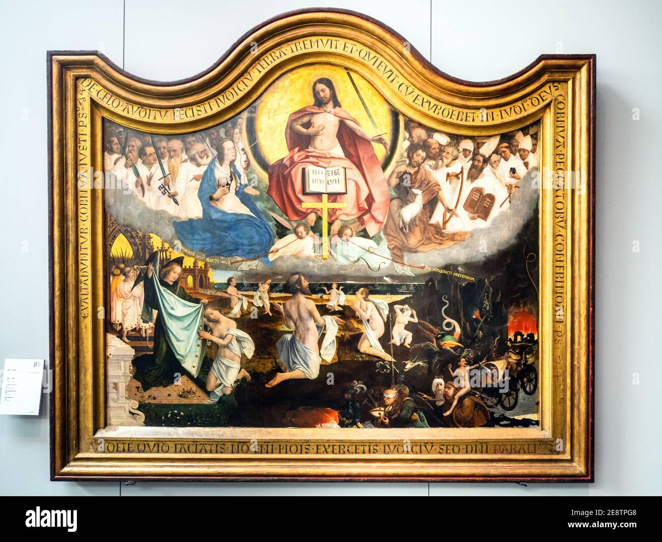 Dernier jugement (1525) de Jan Provoost (1462-1529) huile sur panneau Groeningemuseum - Bruges, Belgique Banque D'Images