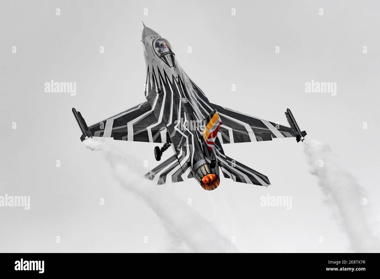 Lockheed Martin F16 Faucon de combat de l'armée de l'air belge Banque D'Images