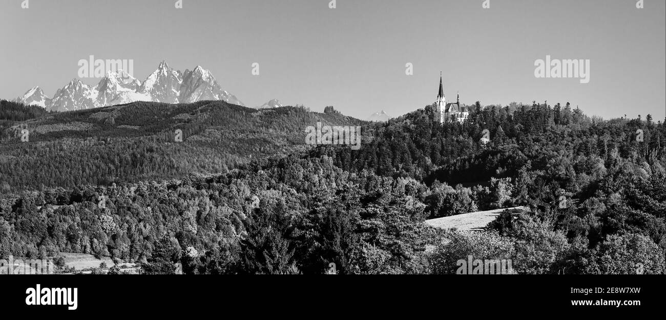 vesoke tatry, hautes tatras, slovaquie, aventure, agriculture, agronomie, incroyable, attraction, fond, belle, coloré, pays, destination, dra Banque D'Images