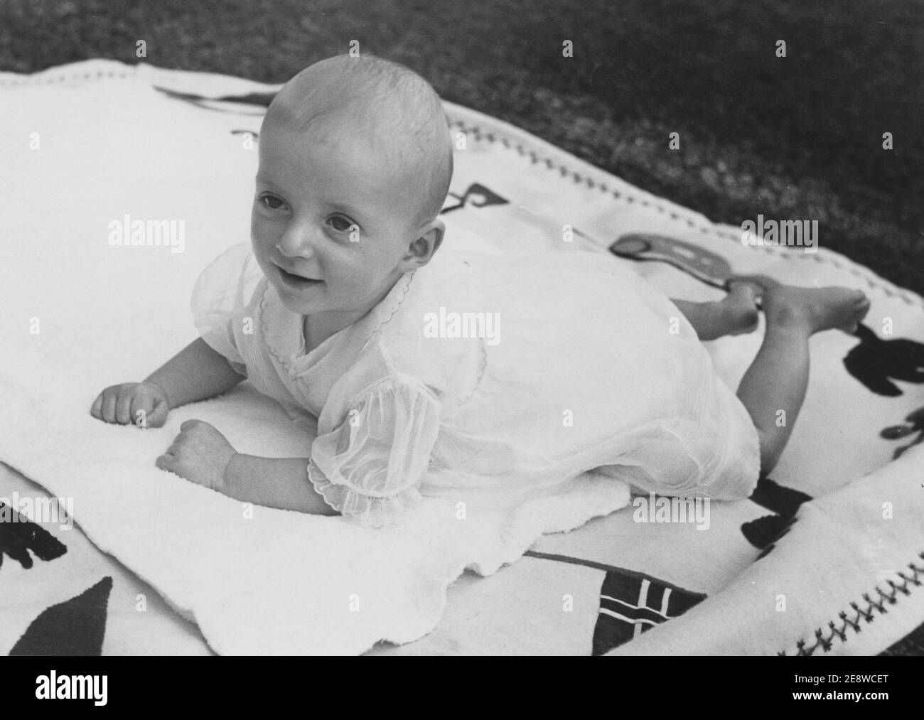 Roi Harald de Norvège. Photo de bébé. Il est né le 21 1937 février. Banque D'Images