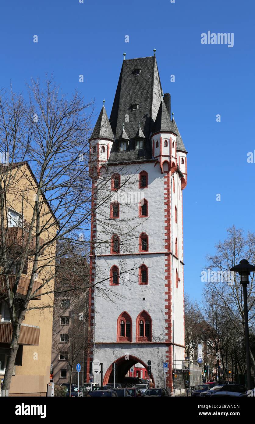 MARS 30-MAYENCE,ALLEMAGNE:la Tour de bois Holzturm en allemand est une tour  médiévale et date du début du 15ème siècle.Mars 30,2015 à Mayence, Allemagne  Photo Stock - Alamy