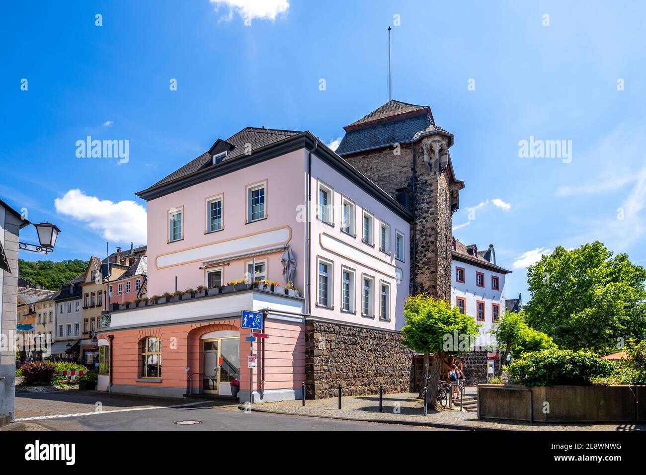 Place du château à Linz am Rhein, Allemagne Banque D'Images