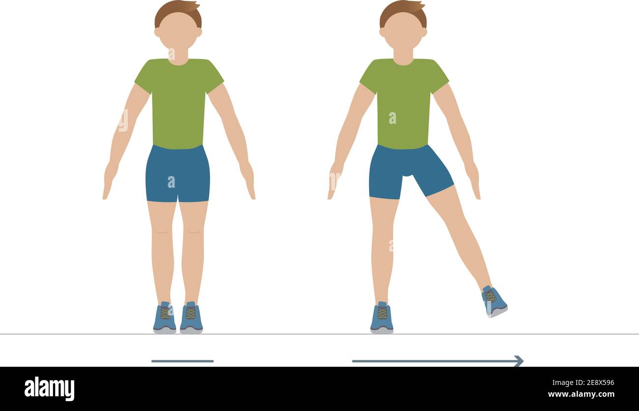 Exercice de toucher STEP - illustration Illustration de Vecteur