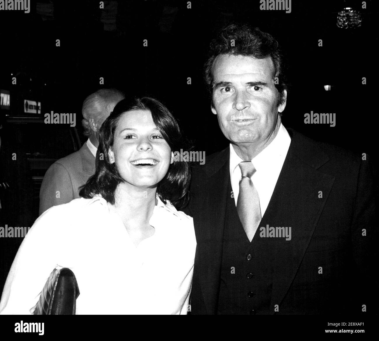 James Garner et sa fille Gigi assistent à l'inauguration de la Saint-Valentin à Roxy 1978 crédit: Ralph Dominguez/MediaPunch Banque D'Images