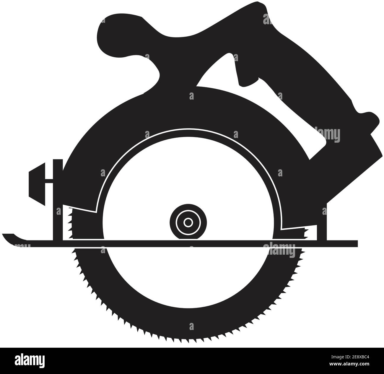 Scie circulaire Illustration de Vecteur