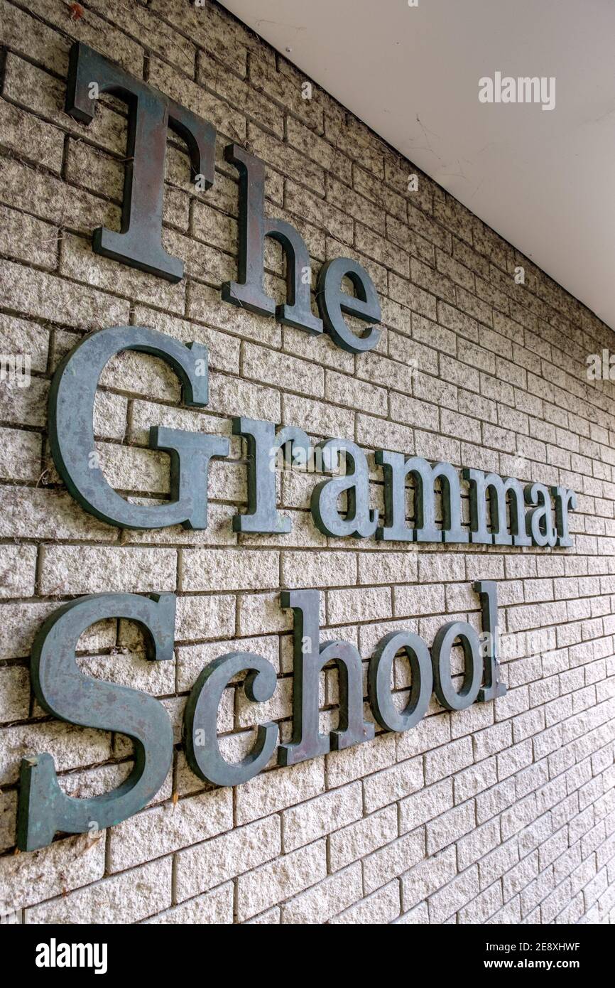 École de grammaire, Guernesey Banque D'Images