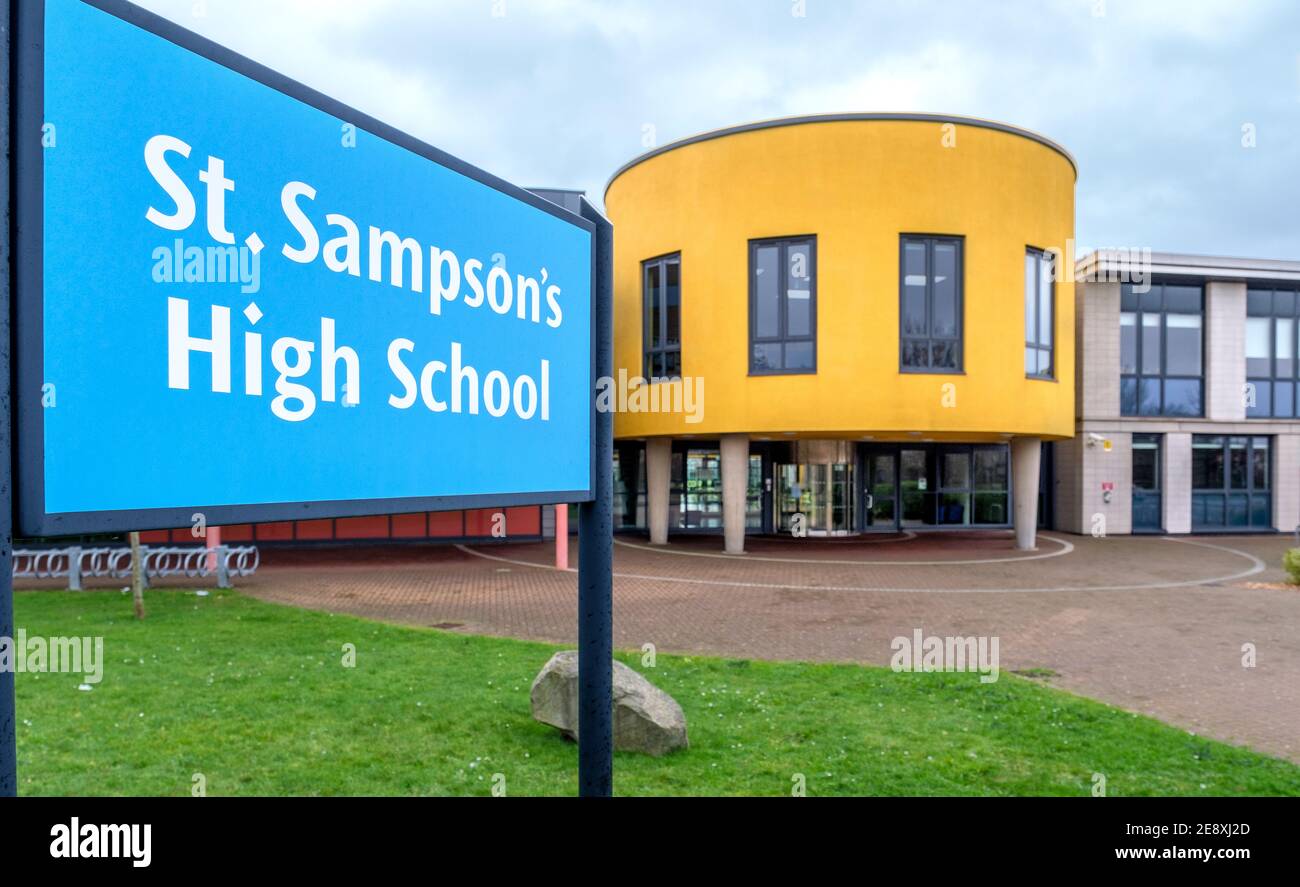 École secondaire St Sampsons, Guernesey Banque D'Images