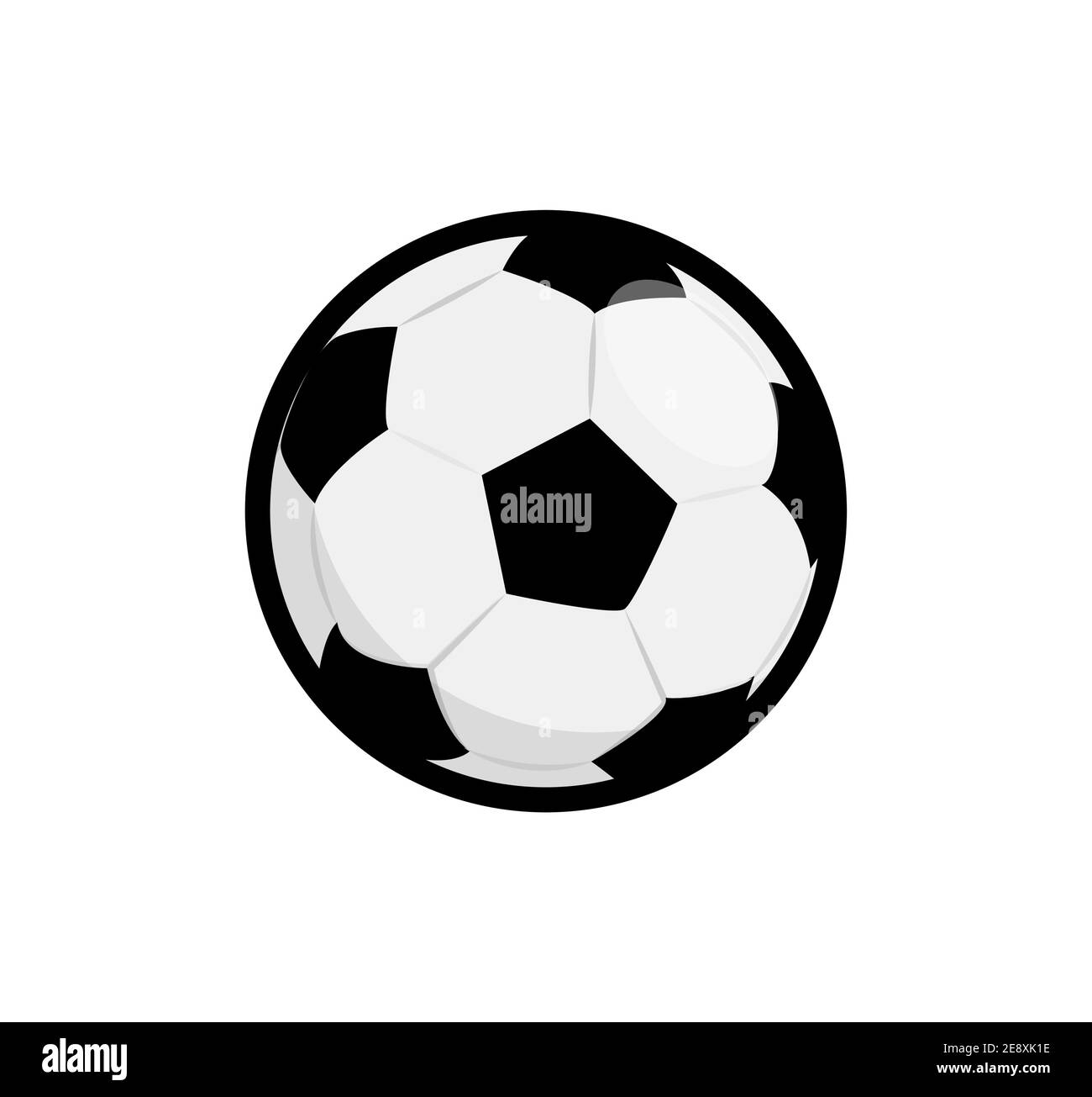 Élément d'icône plat vectoriel de ballon de football. Icône ballon de  football Image Vectorielle Stock - Alamy