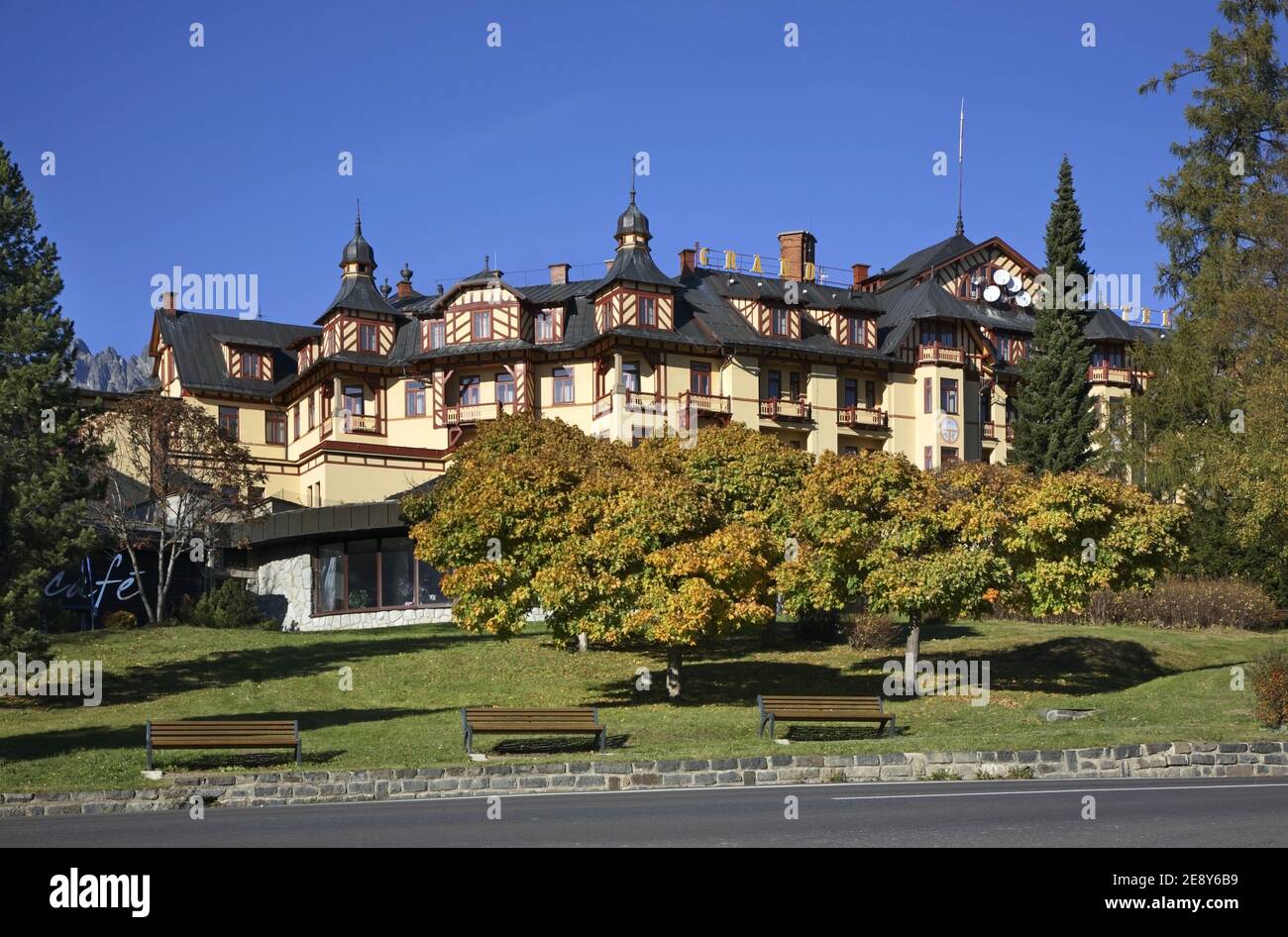 Grand Hotel à Stary Smokovec. La Slovaquie Banque D'Images