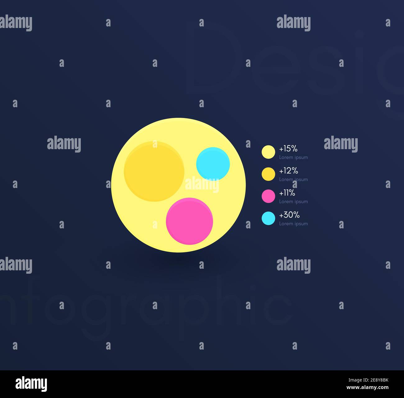 Vector Graphics infographie avec six options. Modèle pour la création d'applications mobiles, modèle de workflow, diagramme, bannière, design web, business repor Illustration de Vecteur