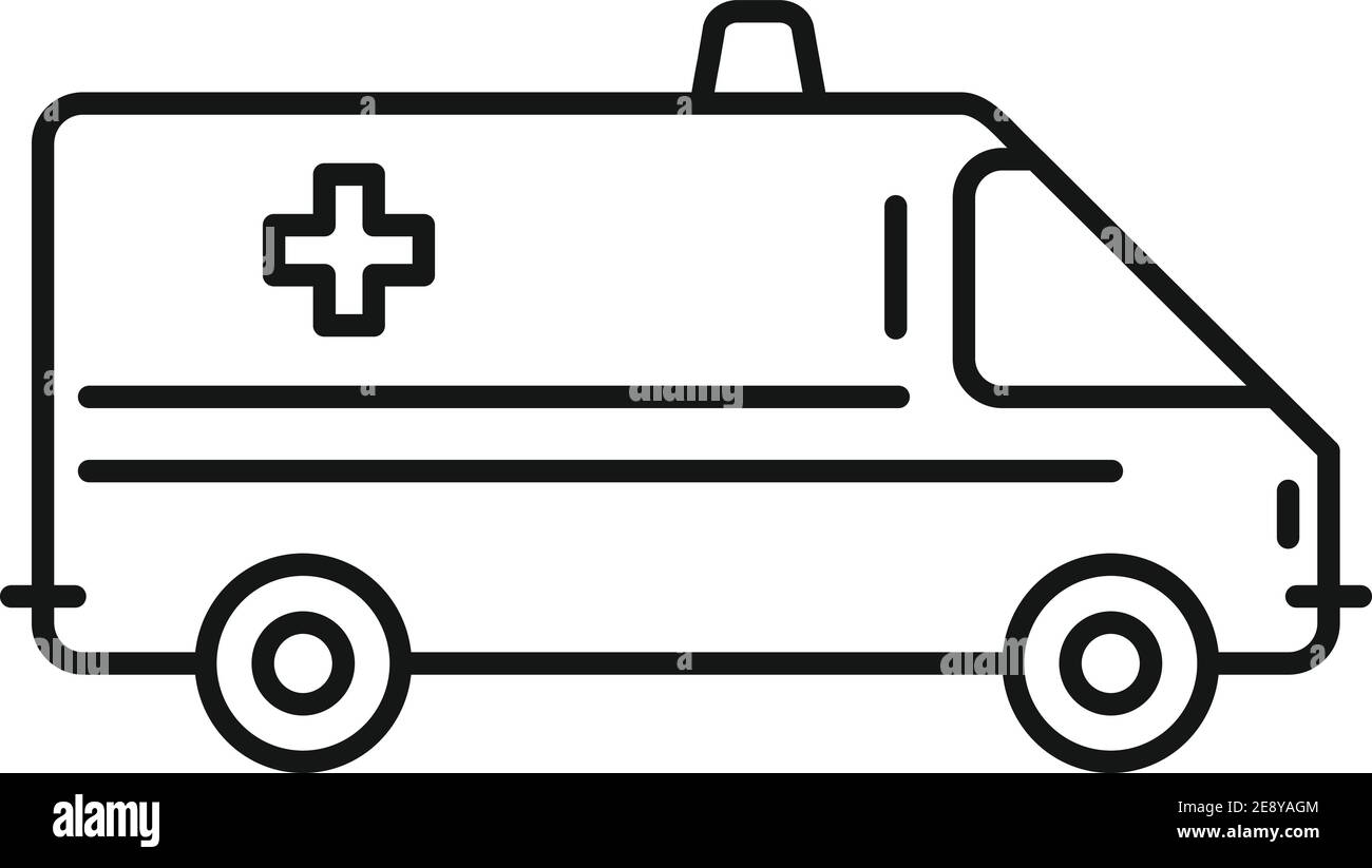 Ambulance icon outline style Banque d'images détourées - Page 2 - Alamy