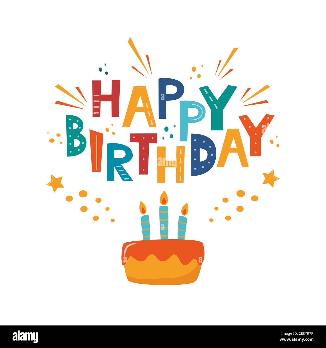Joyeux Anniversaire Vecteur Conception Typographique Pour Les Cartes De Vœux Carte D Anniversaire Carte D Invitation Texte Anniversaire Isoles Lettrage Composition Mauvais Vecteur Image Vectorielle Stock Alamy