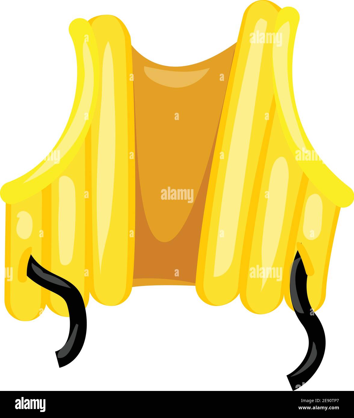 Veste de piscine emblématique, style dessin animé Illustration de Vecteur