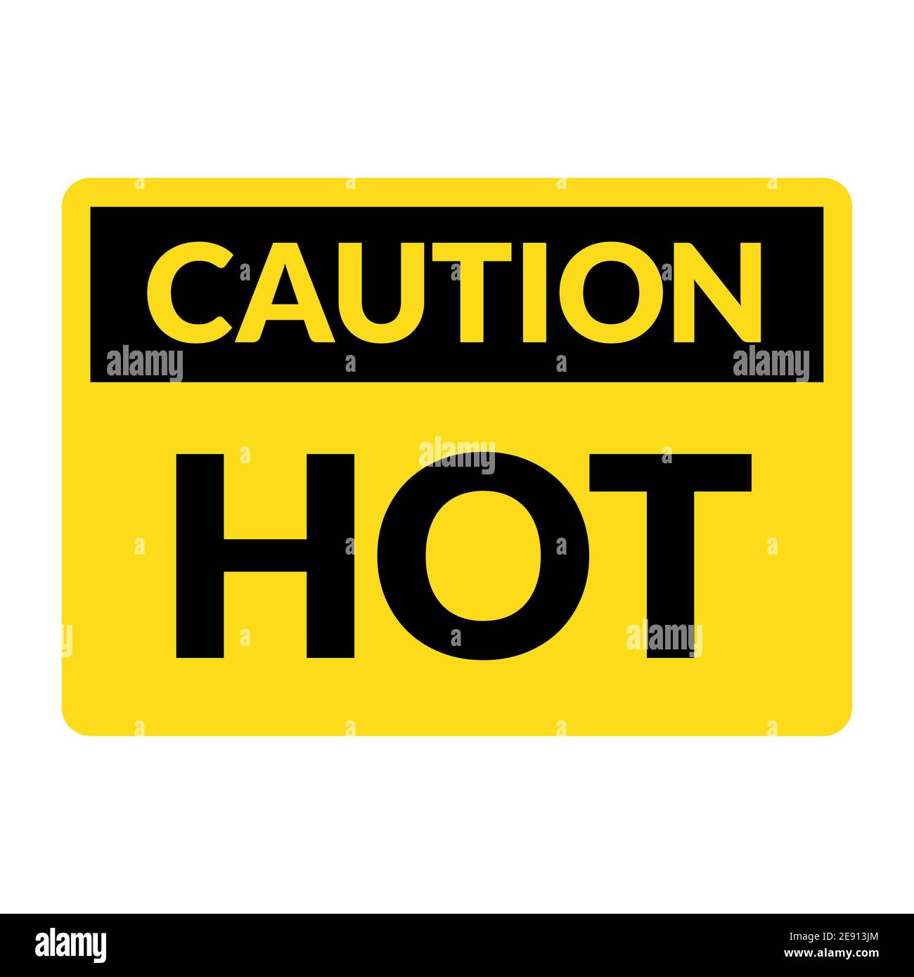 Attention icône d'avertissement de surface chaude. Symbole de danger de chaleur vecteur Illustration de Vecteur