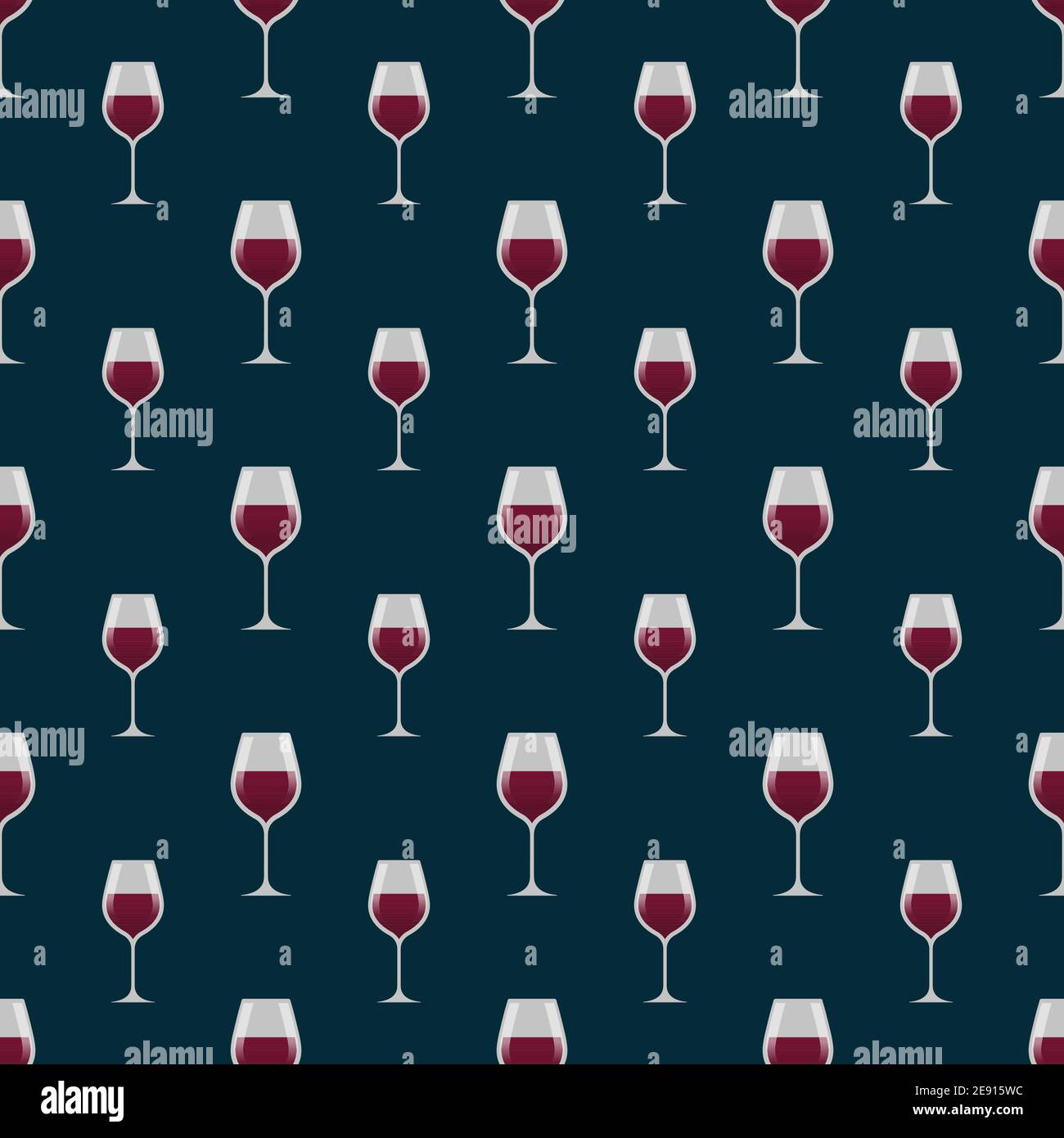 Verres avec vin rouge sur fond bleu. Fond transparent pour le menu, textile. Vecteur, illustration Illustration de Vecteur