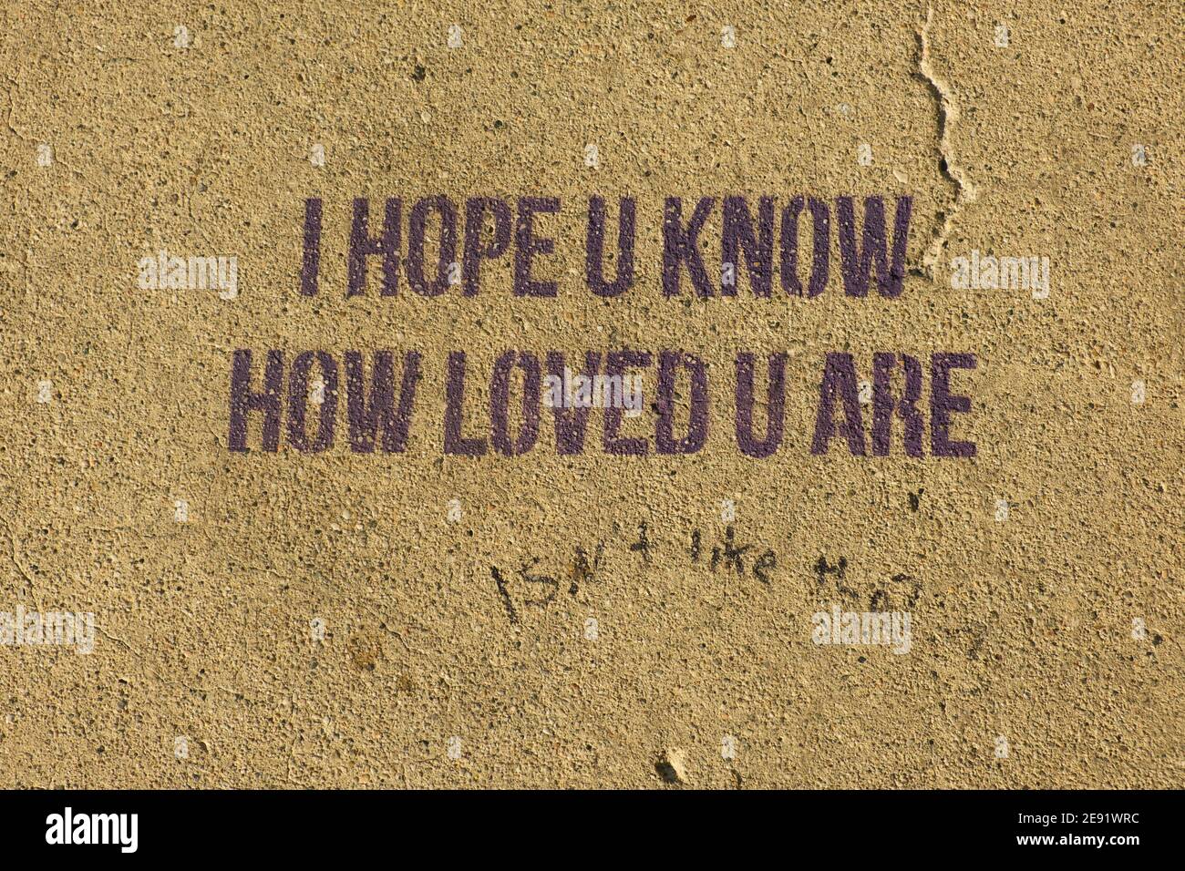 Message d'amour, Los Angeles, Californie, États-Unis d'Amérique Banque D'Images