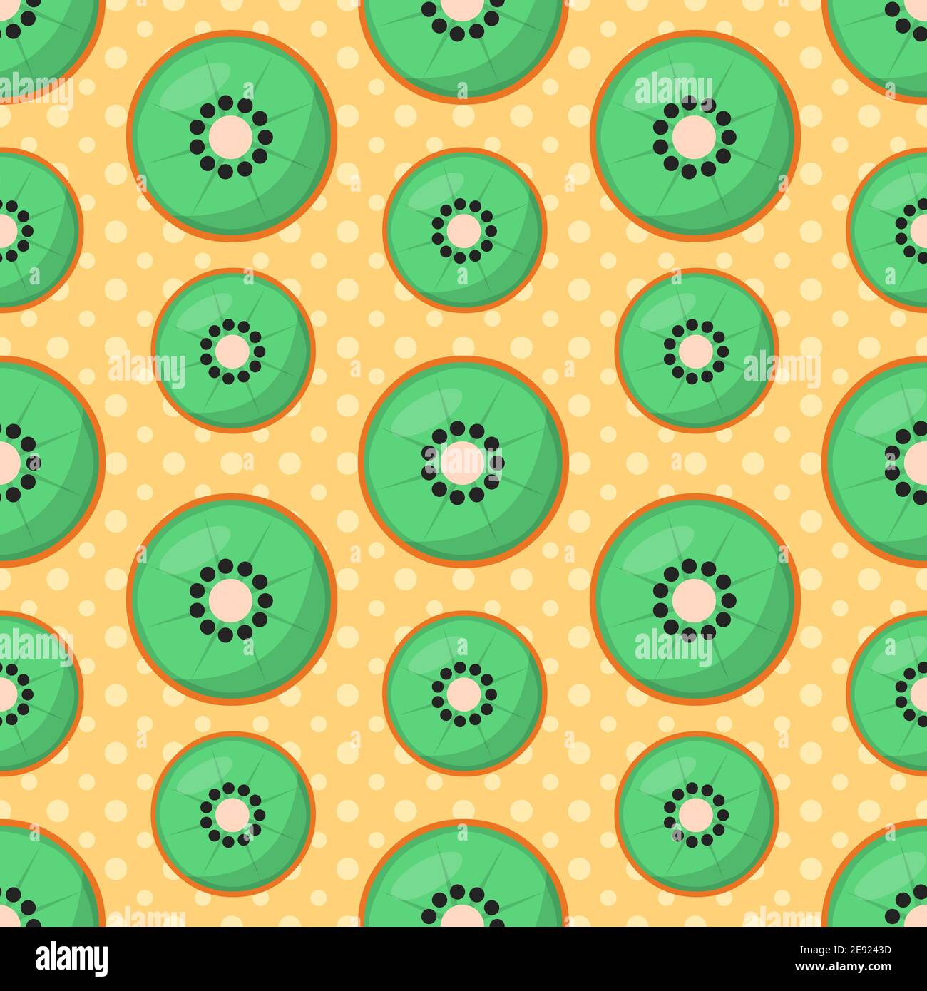 Illustration vectorielle sans couture kiwi fruit Illustration de Vecteur