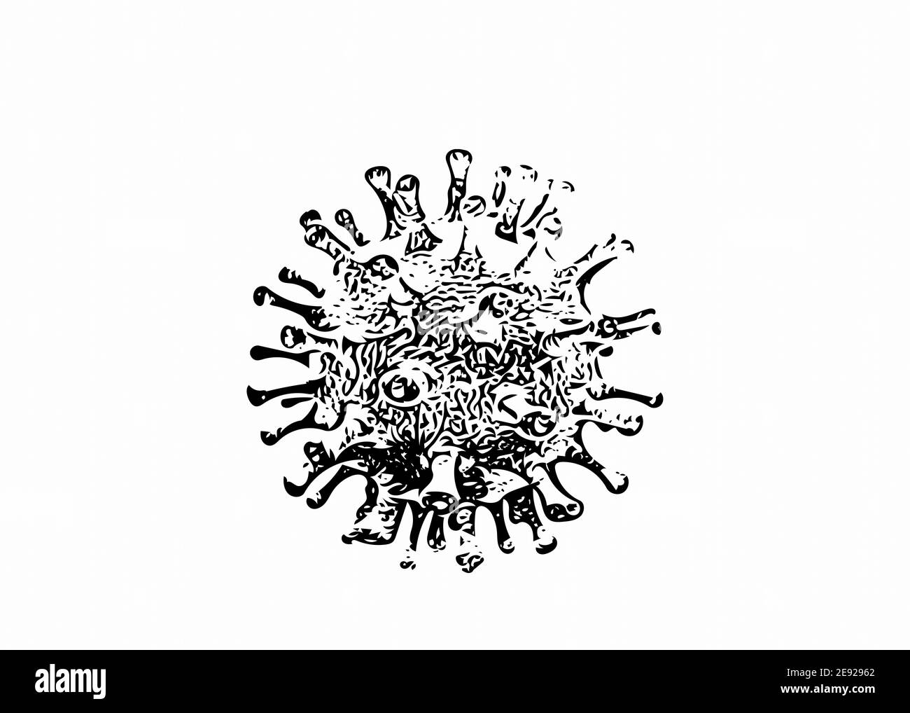 Images du virus corona abstrait. Banque D'Images