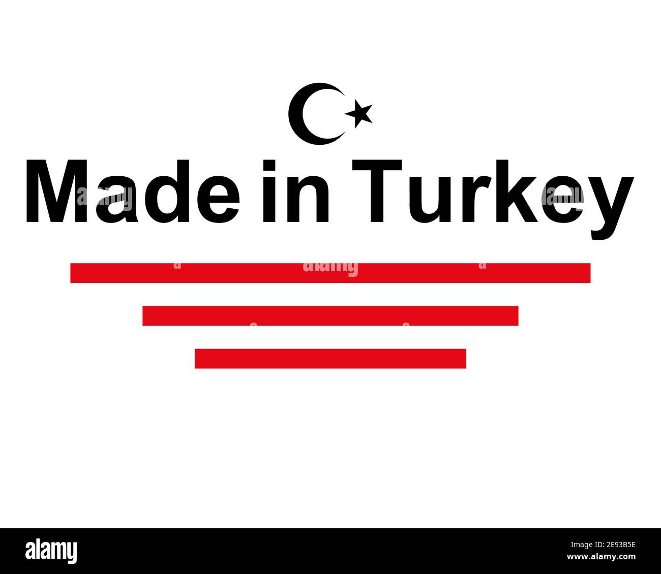 Sceau de qualité faite en Turquie Banque D'Images