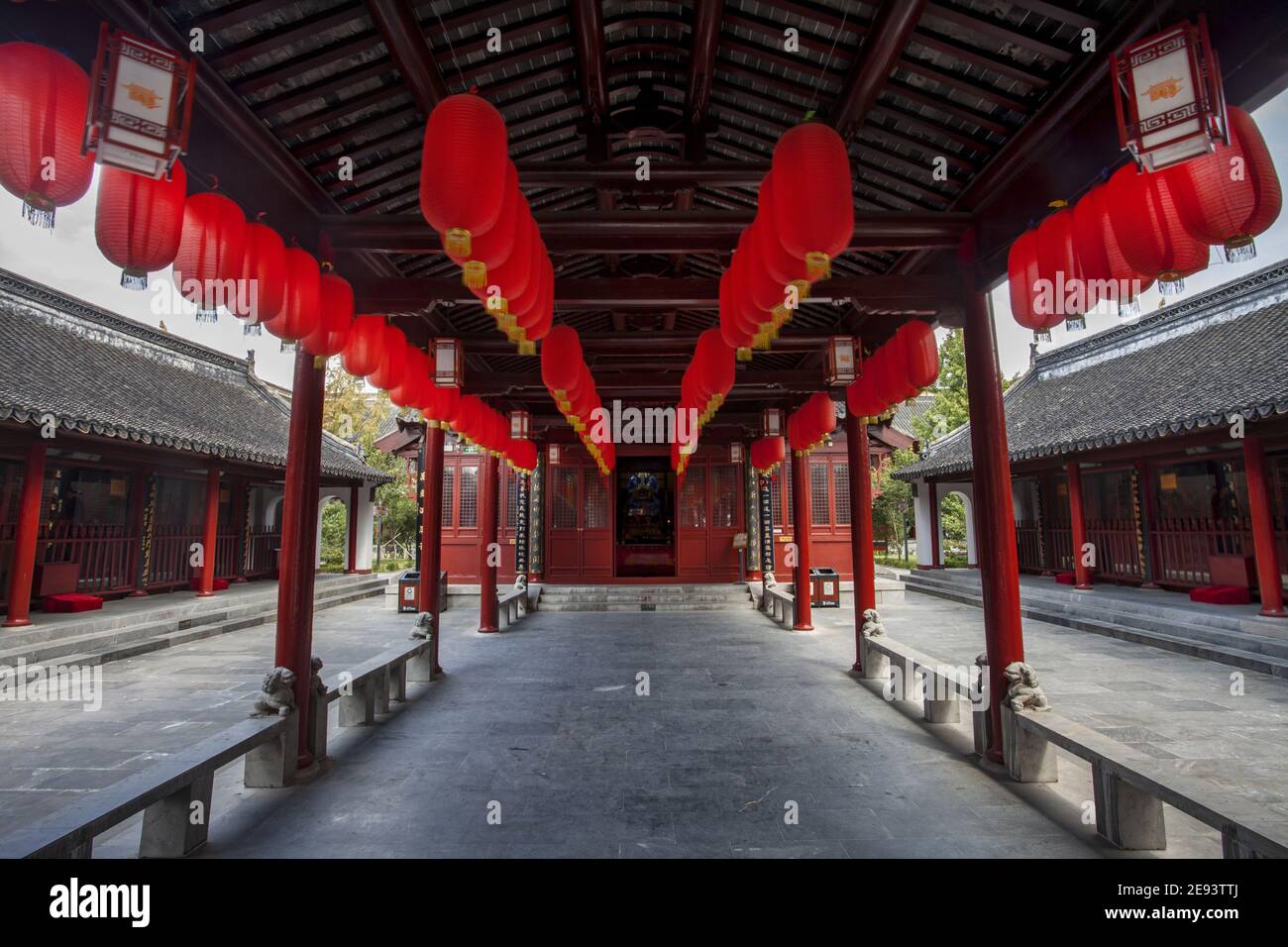 Temple de montagne du loup Jiangsu nantong Banque D'Images