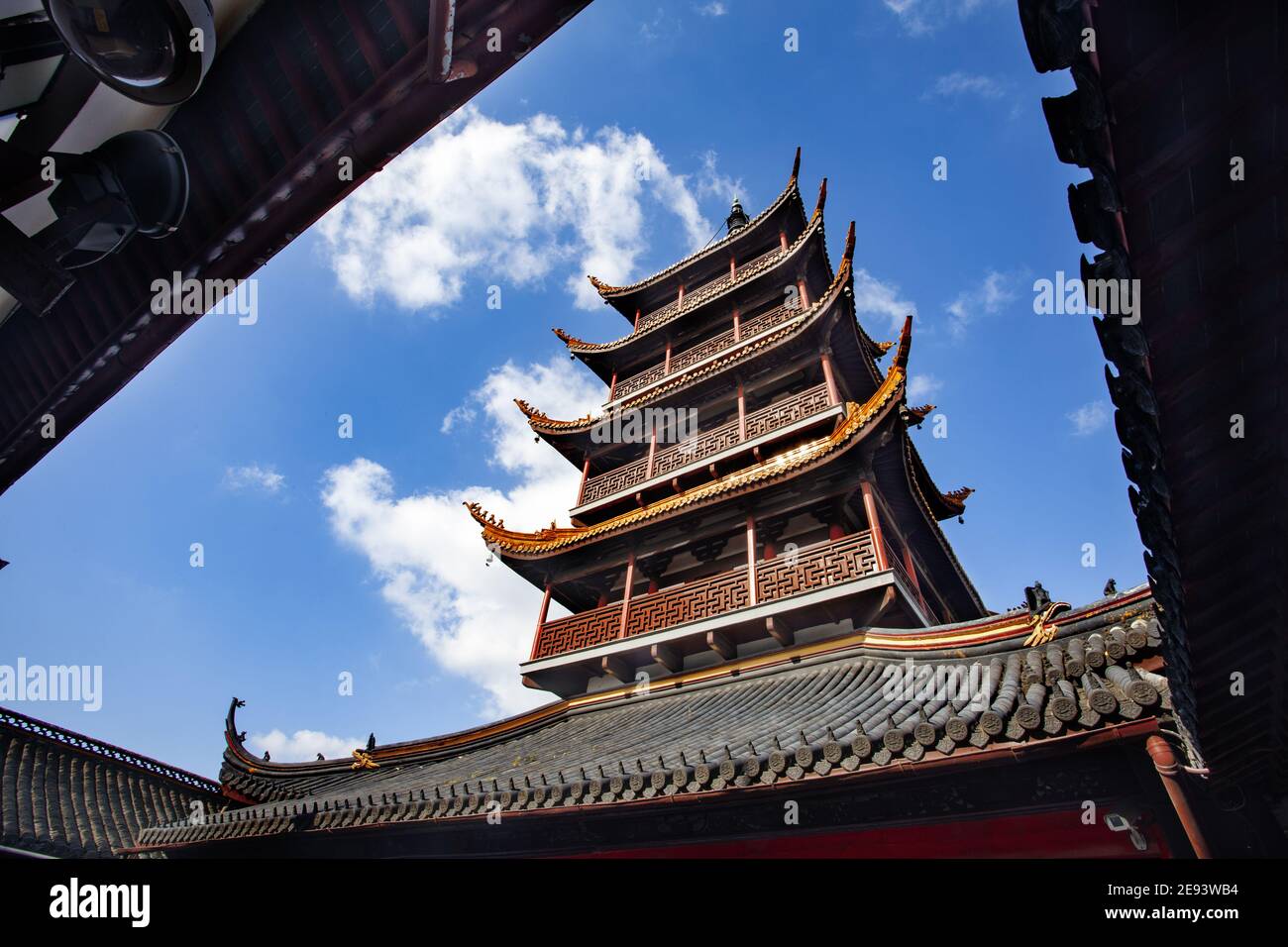 Temple de montagne du loup Jiangsu nantong Banque D'Images