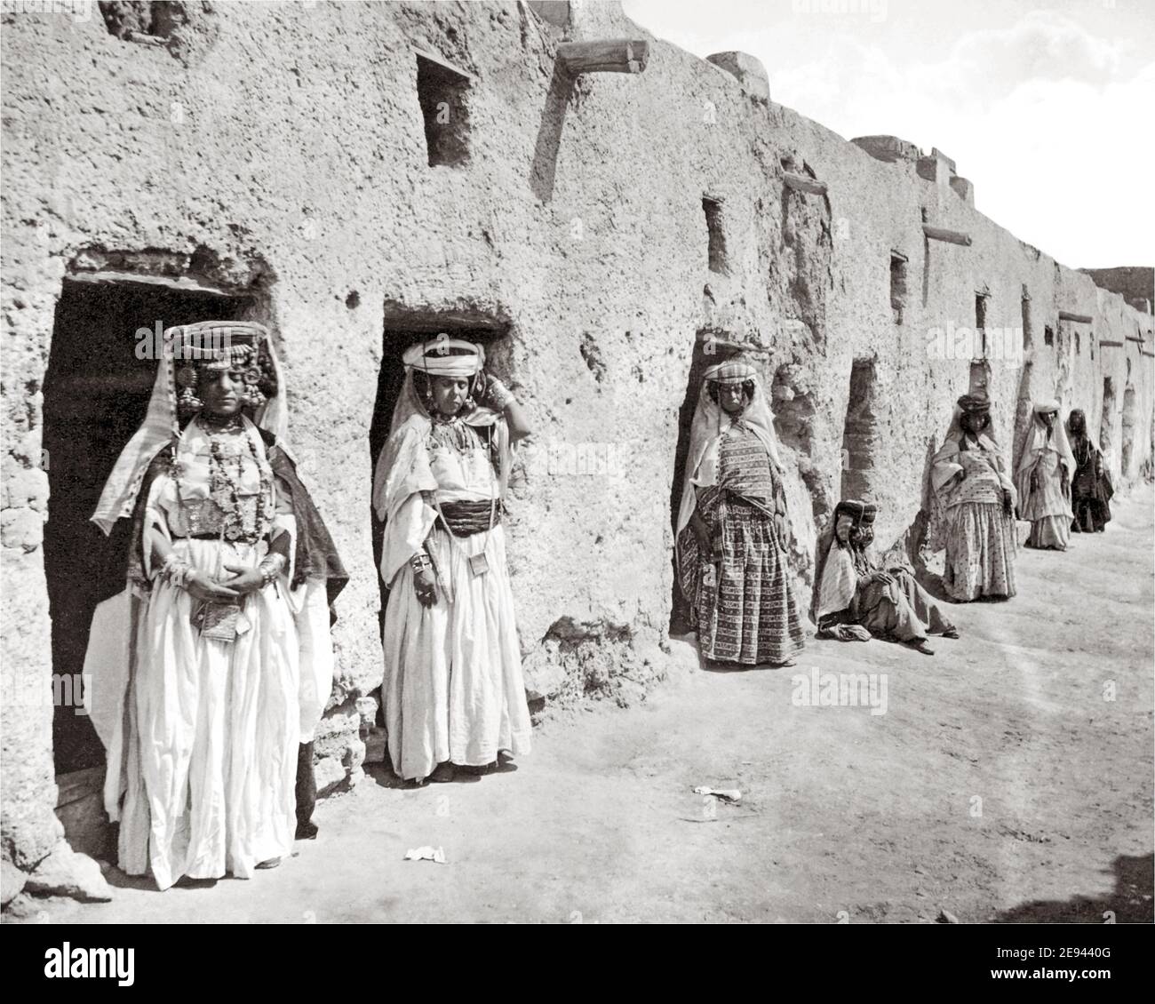 Photographie de la fin du XIXe siècle - Ouled Nail Women, Algérie Banque D'Images