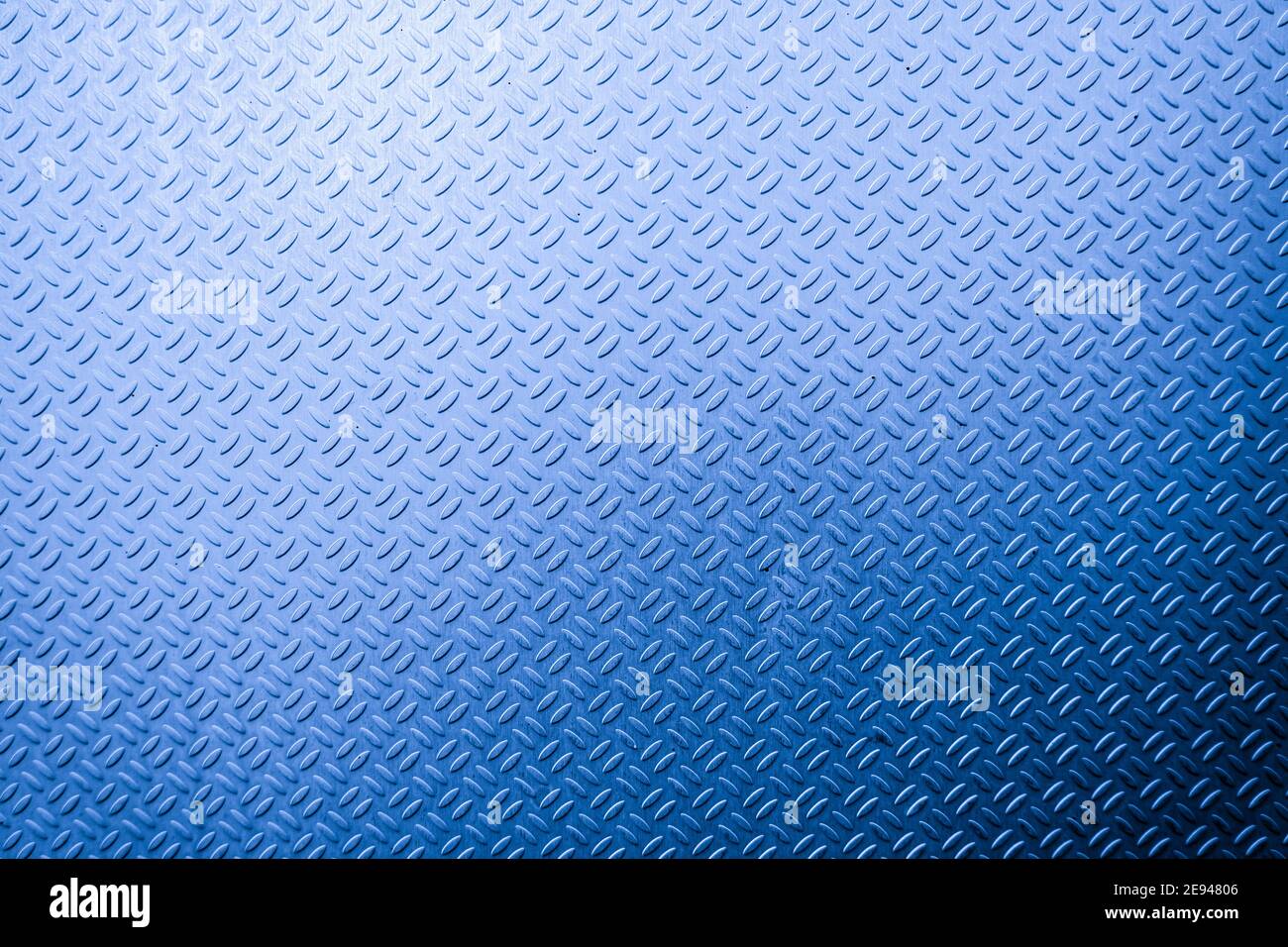 Arrière-plan de la plaque de diamant en métal de couleur bleue Banque D'Images