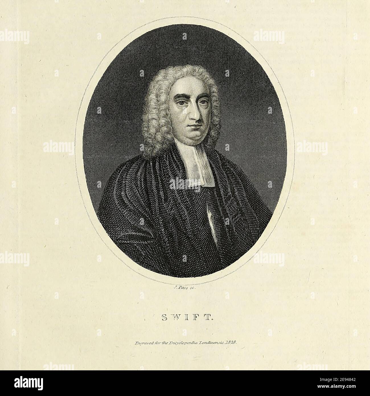 Jonathan Swift (30 novembre 1667 – 19 octobre 1745) était satiriste, essayiste, pamphlétaire politique anglo-irlandais (d'abord pour les Whigs, puis pour les Tories), poète et religieux anglican qui devint doyen de la cathédrale Saint-Patrick à Dublin, d'où son sobriquet commun, 'dian Swift'. On se souvient de SWIFT pour des œuvres telles qu'UNE Tale d'un Tub (1704), un argument contre l'abolition du christianisme (1712), les voyages de Gulliver (1726) et UNE modeste proposition (1729). Il est considéré par l'Encyclopedia Britannica comme le plus prose satirist de la langue anglaise, et est moins bien connu pour sa poésie. À l'origine Banque D'Images