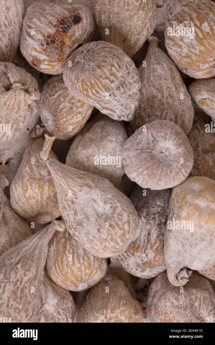 Figues séchées de taille snack (Higos Secos), commodité et santé Banque D'Images